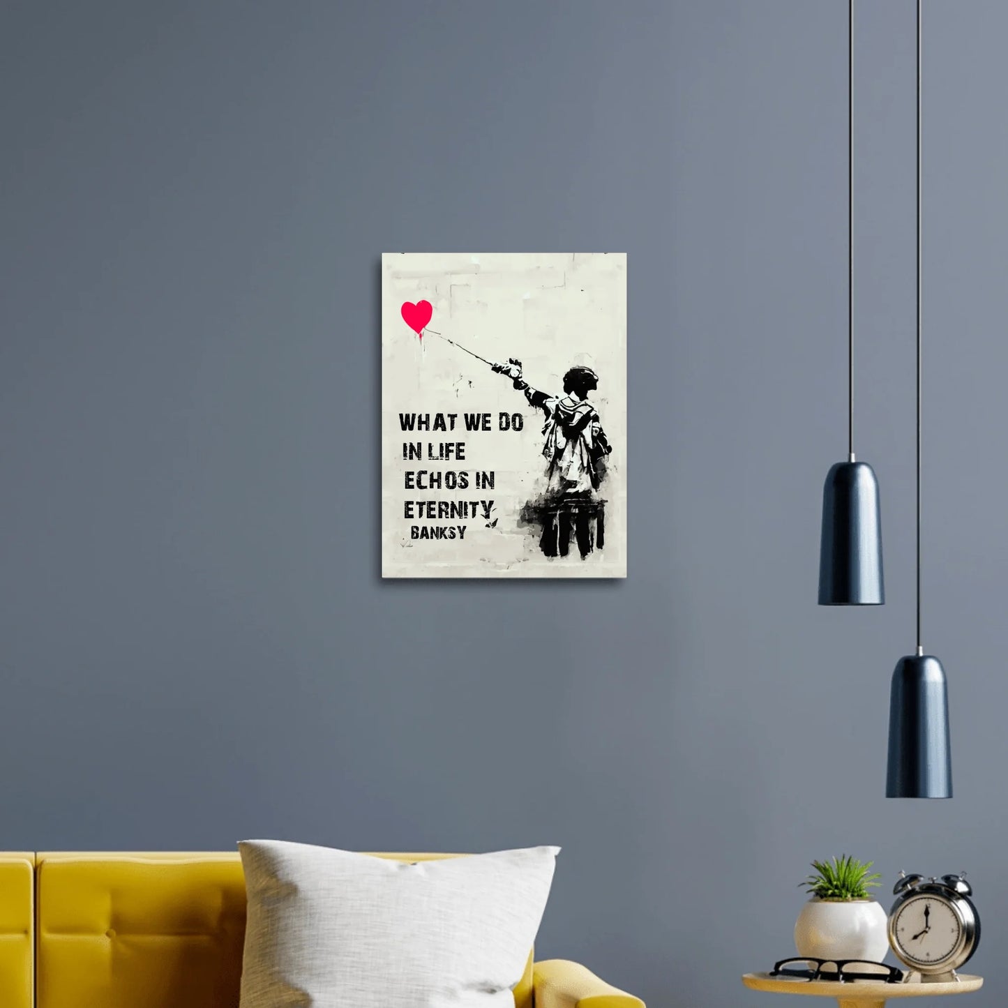 Banksy Solider Heart Personalisierbar