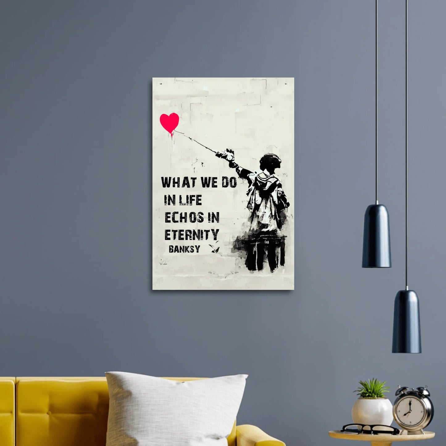 Banksy Solider Heart Personalisierbar