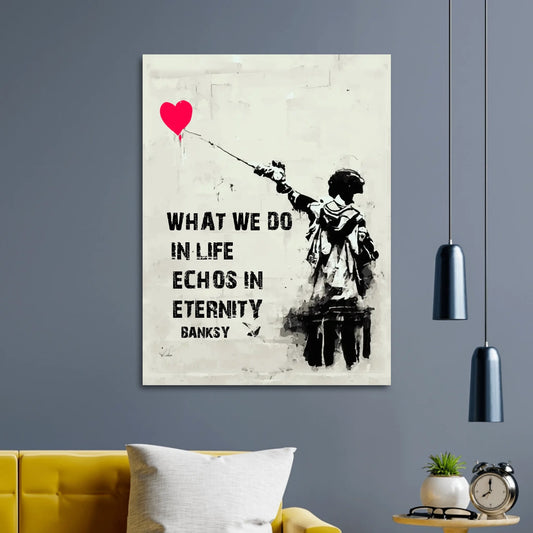 Banksy Solider Heart Personalisierbar